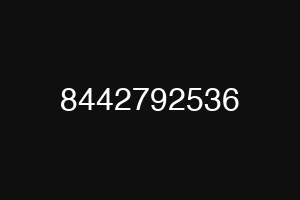 8442792536