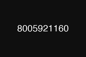 8005921160
