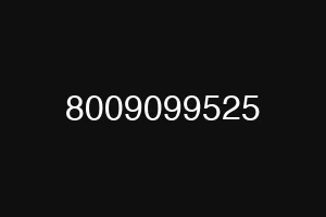 8009099525