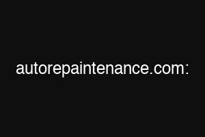 autorepaintenance.com:
