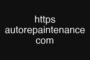 https autorepaintenance com